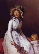 Jacques-Louis David Portrait of Emilie Seriziat and Her Son oil on canvas